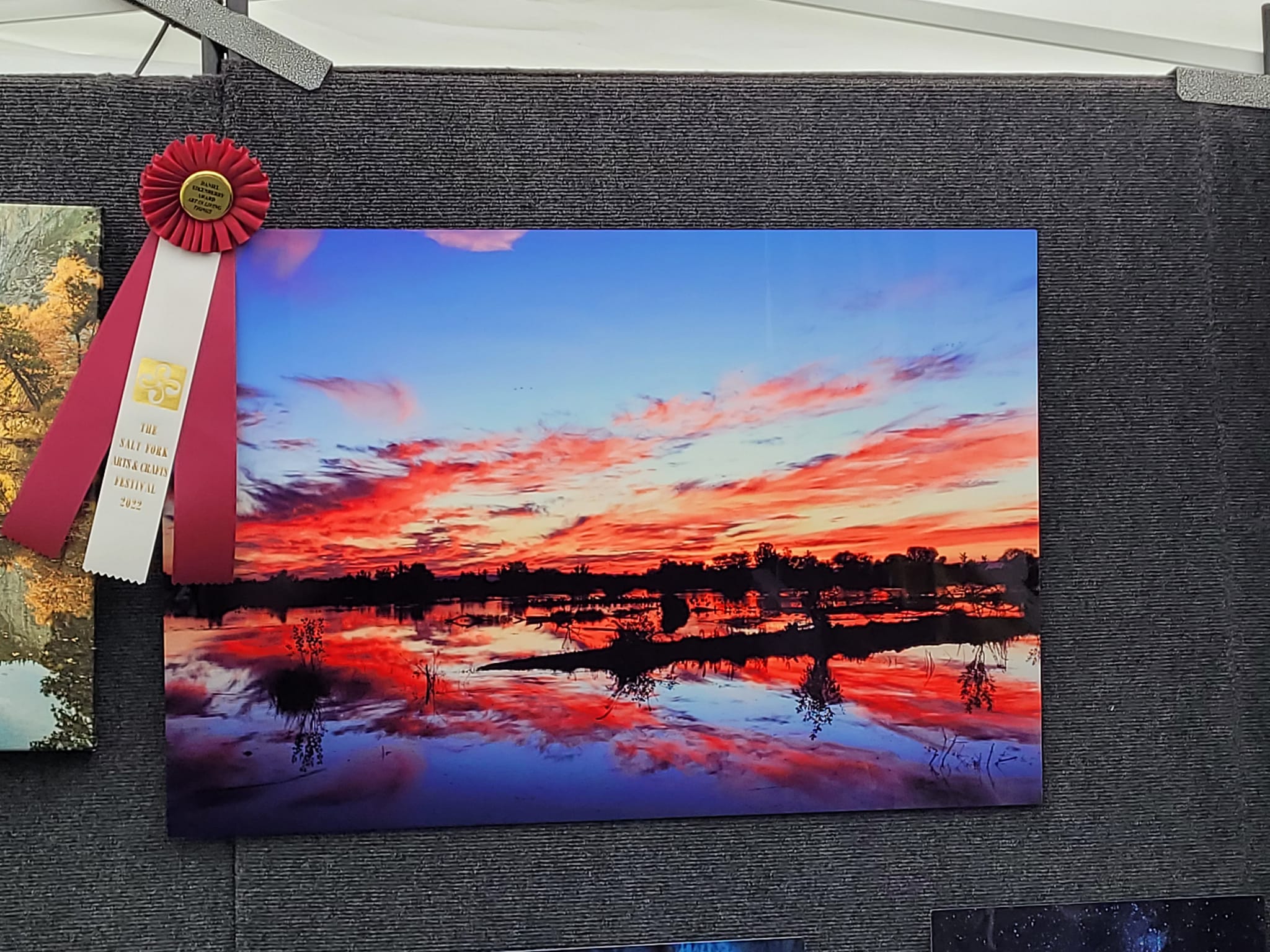 Daniel Eikenberry Family Art in Living Things award at the Salt Fork Arts and Crafts Festival